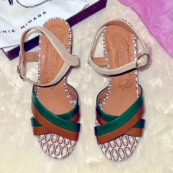 nib CHIE MIHARA ‘Kinyo Multi’ Mid-Heel Sandals size 7 - Picture 3 of 9